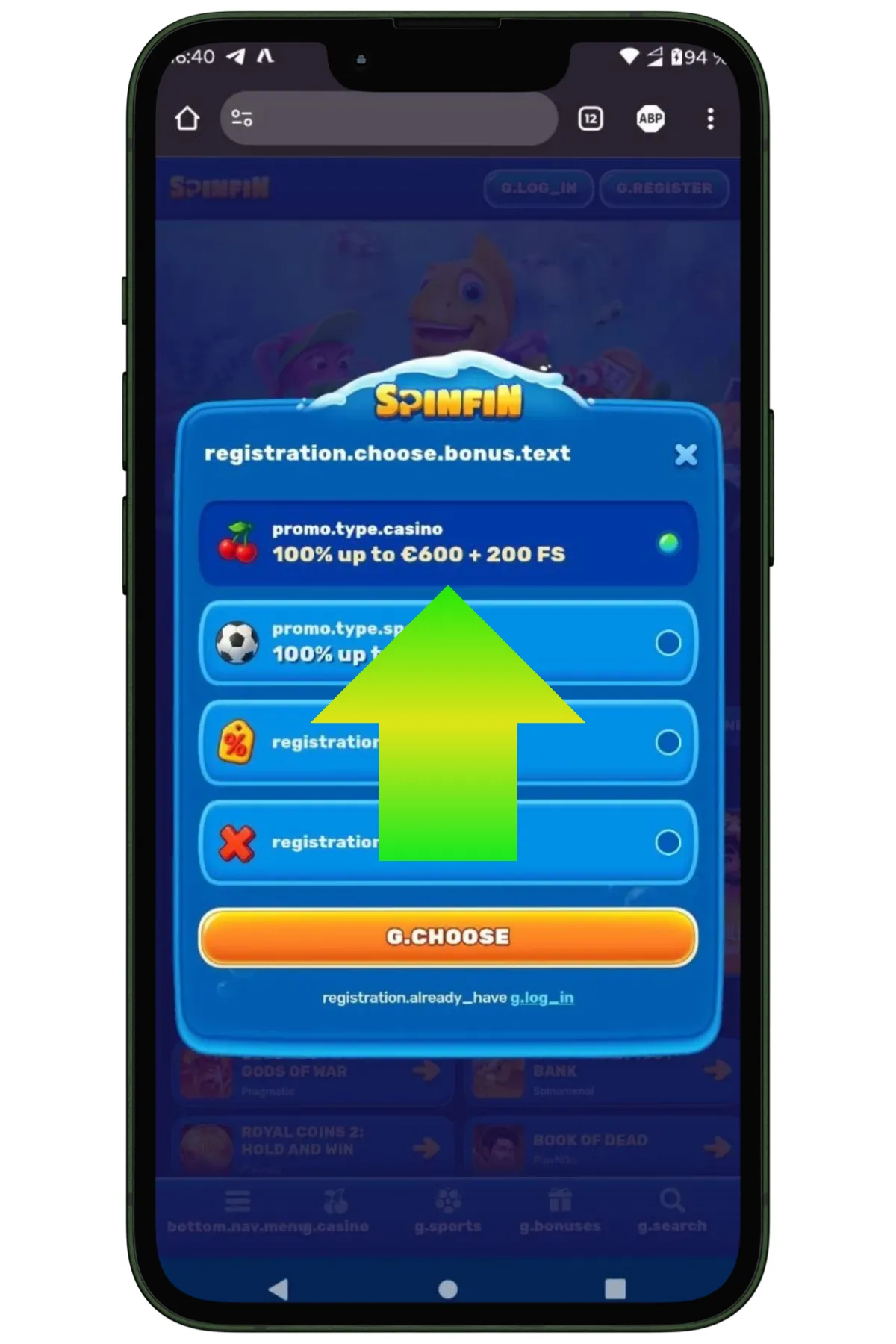 casino bonus