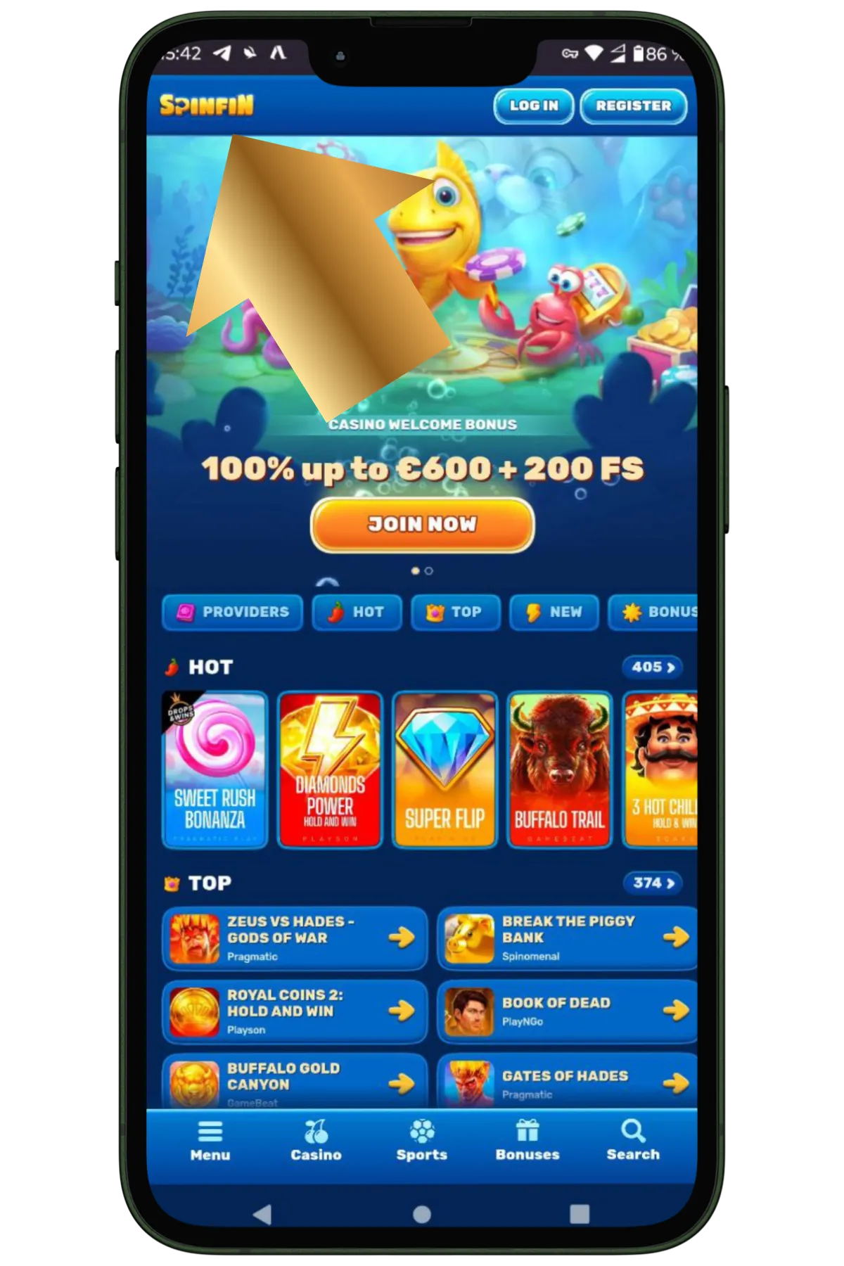 Find Spinfin Casino